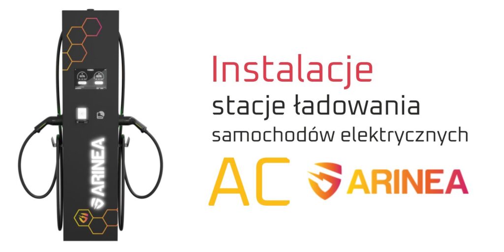 Instalacje stacje ładowania samochodów elektrycznych AC