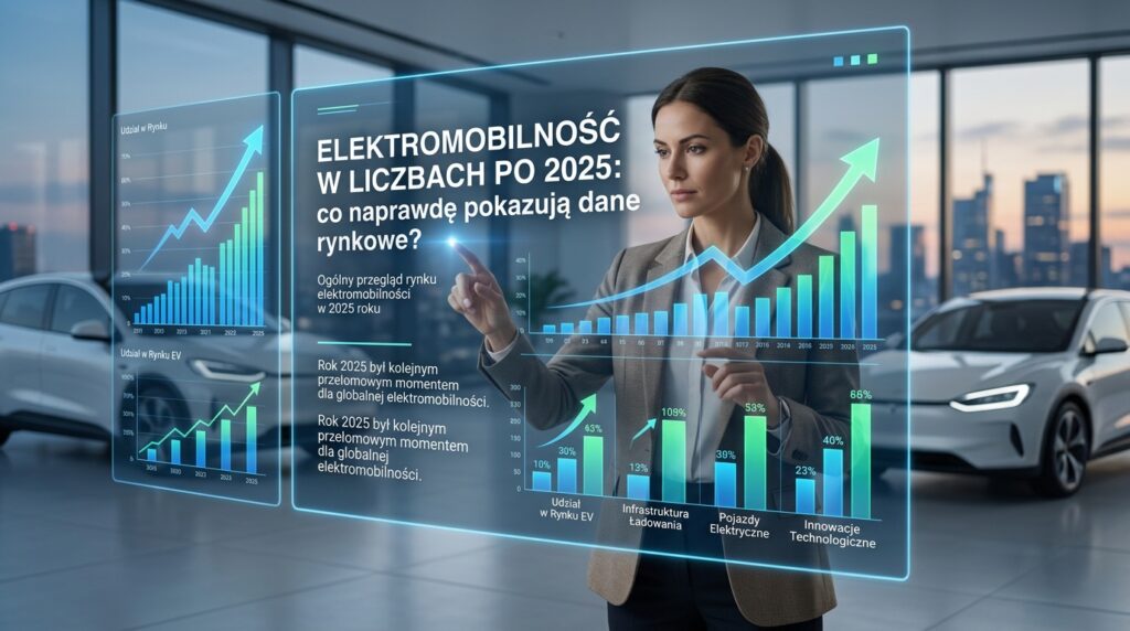 Wykres statystyk sprzedaży aut elektrycznych przedstawiający rozwój rynku elektromobilności po 2025 roku.
