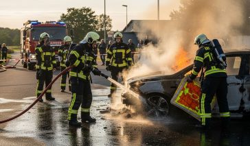 Gaszenie samochodu elektrycznego