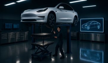 Wymiana baterii w samochodzie elektrycznym